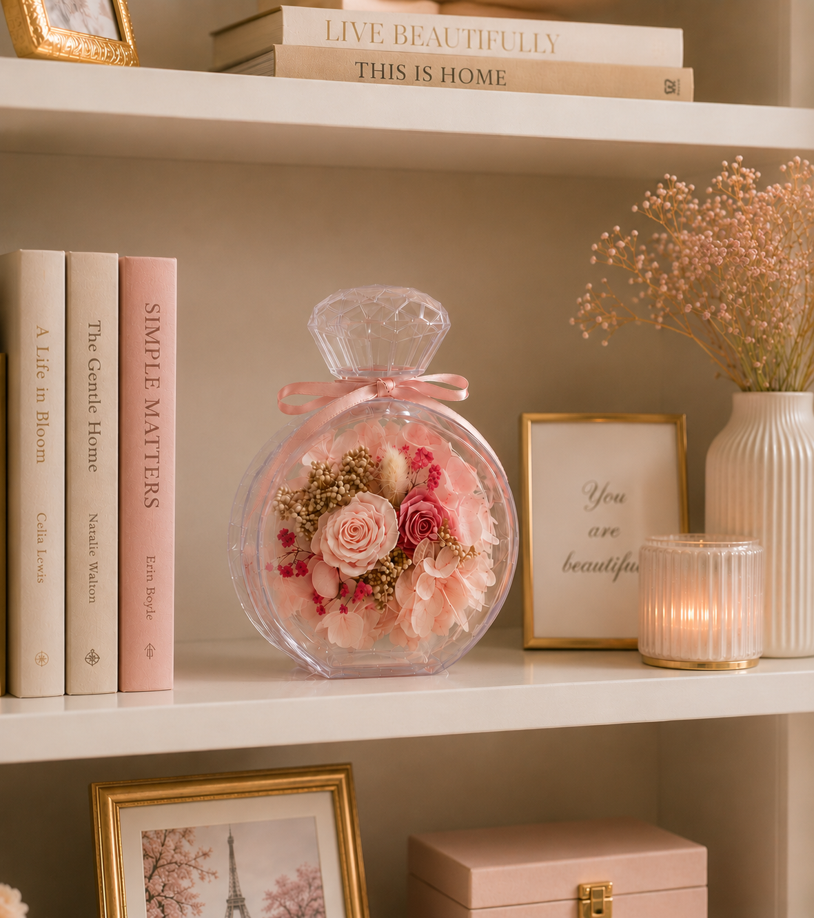 Lasting Flowers in a Perfume Bottle