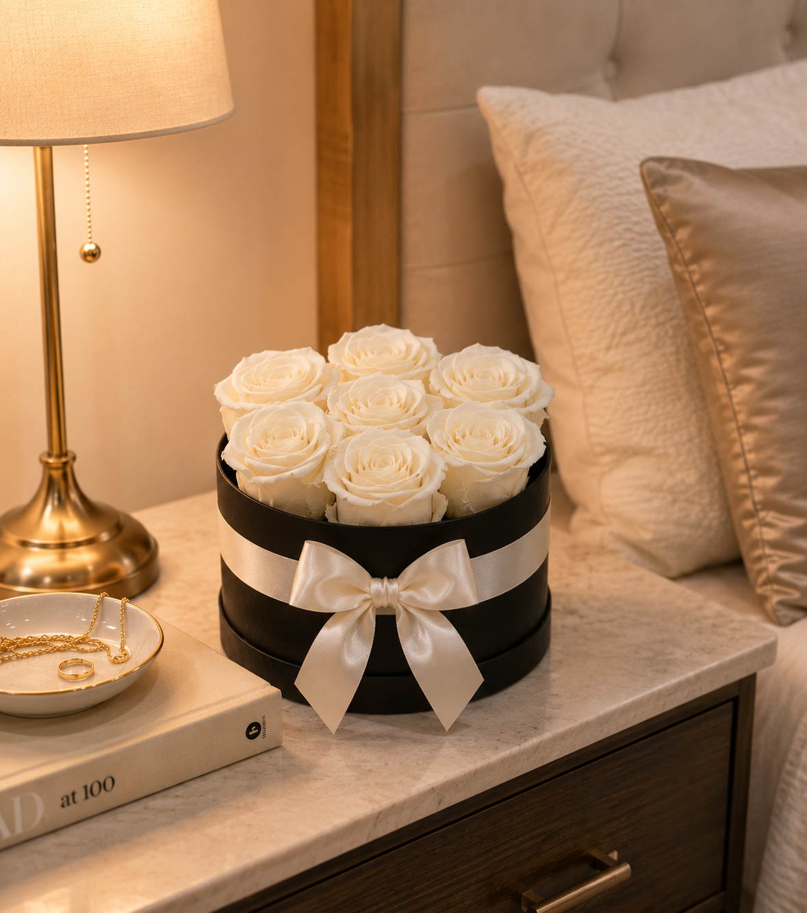 7 Lasting Roses in a Hatbox