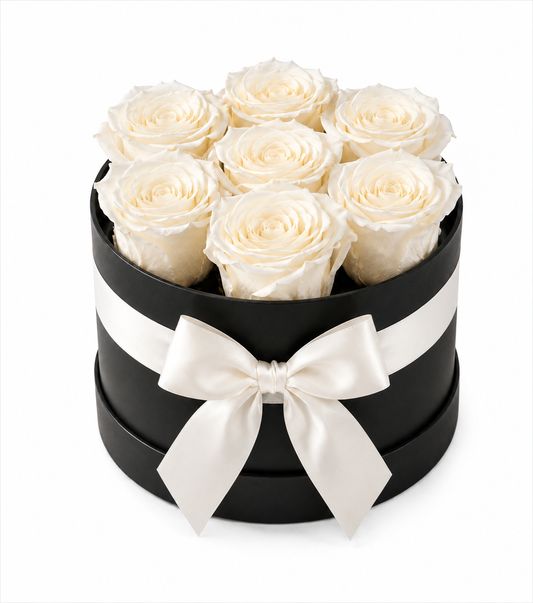 7 Lasting Roses in a Hatbox